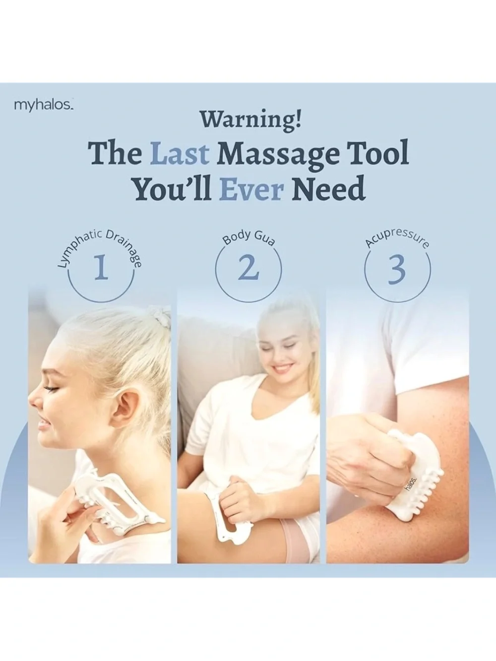 myhalos Halos 6-in-1 Massage Master - White